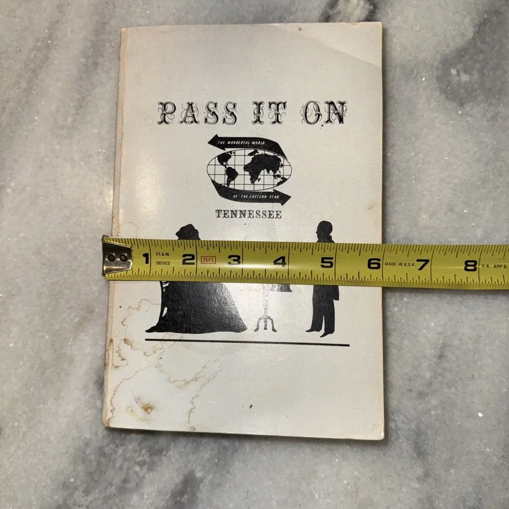 Pass It On Tennessee, Order Of The Eastern Star, Christodoulou RARE! 1st Edition